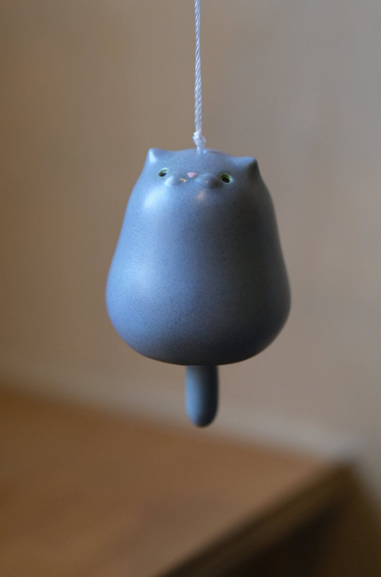 Cupclay | 猫咪風鈴 - 灰藍猫