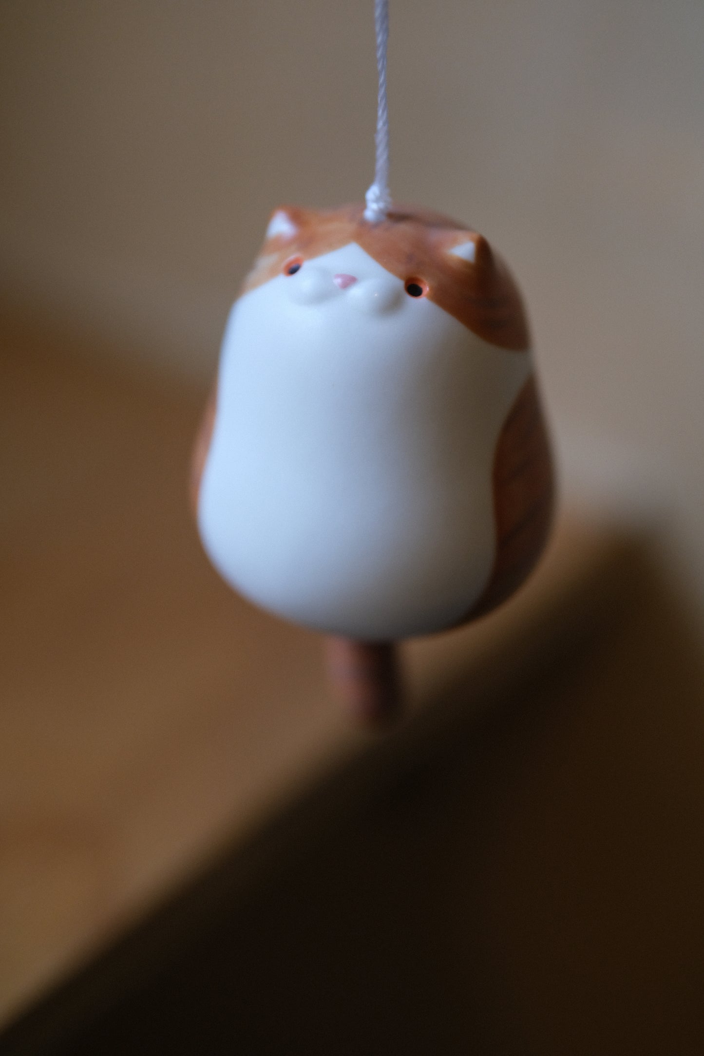 Cupclay | 猫咪風鈴 - 茶白猫